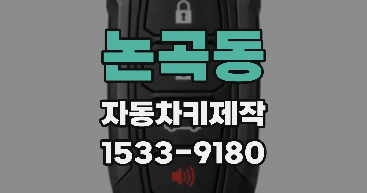 논곡동 자동차키제작