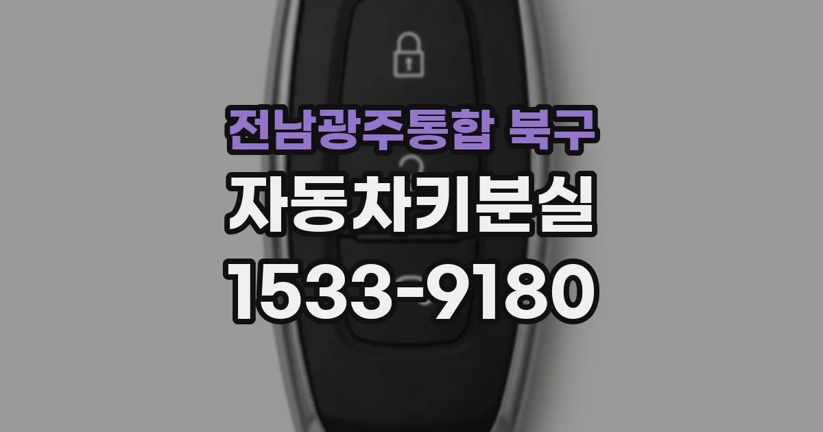 전남광주통합 북구 자동차키분실
