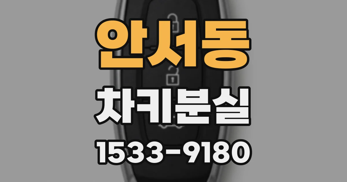 안서동 차키분실