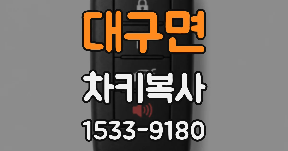 대구면 차키복사