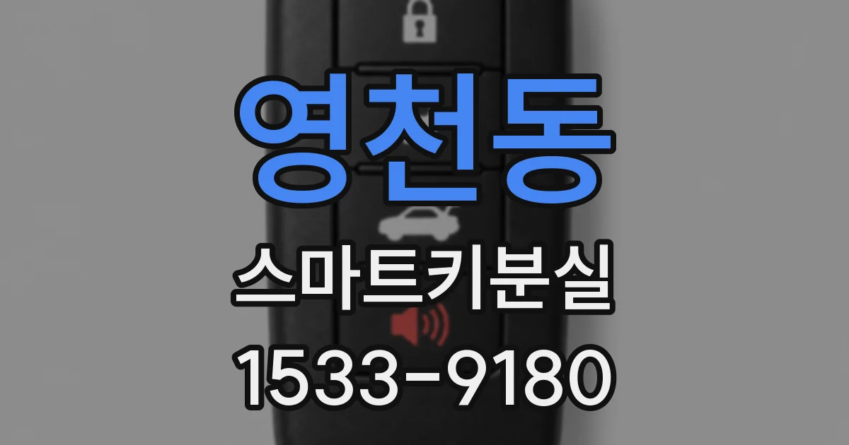 영천동 스마트키분실