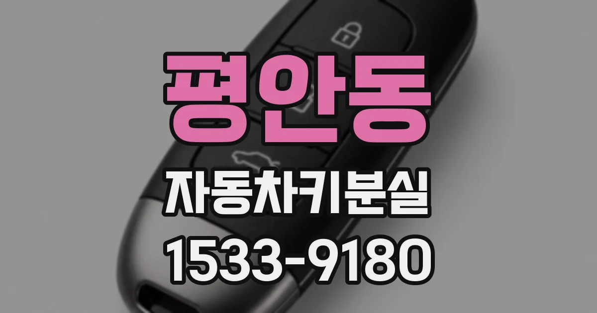 평안동 자동차키분실