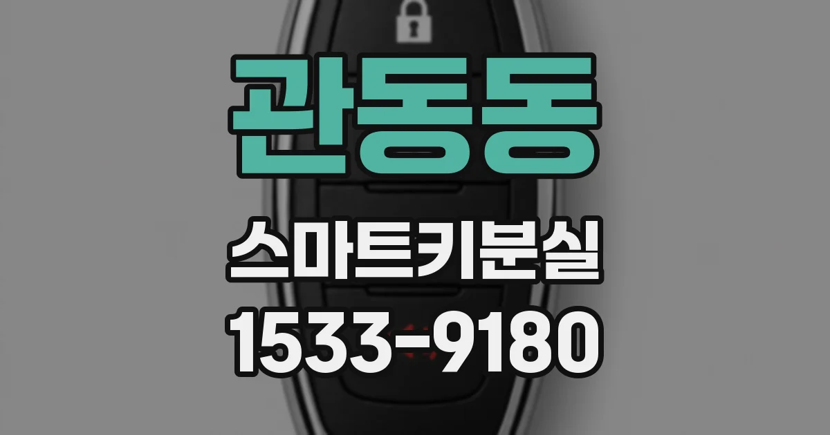 관동동 스마트키분실