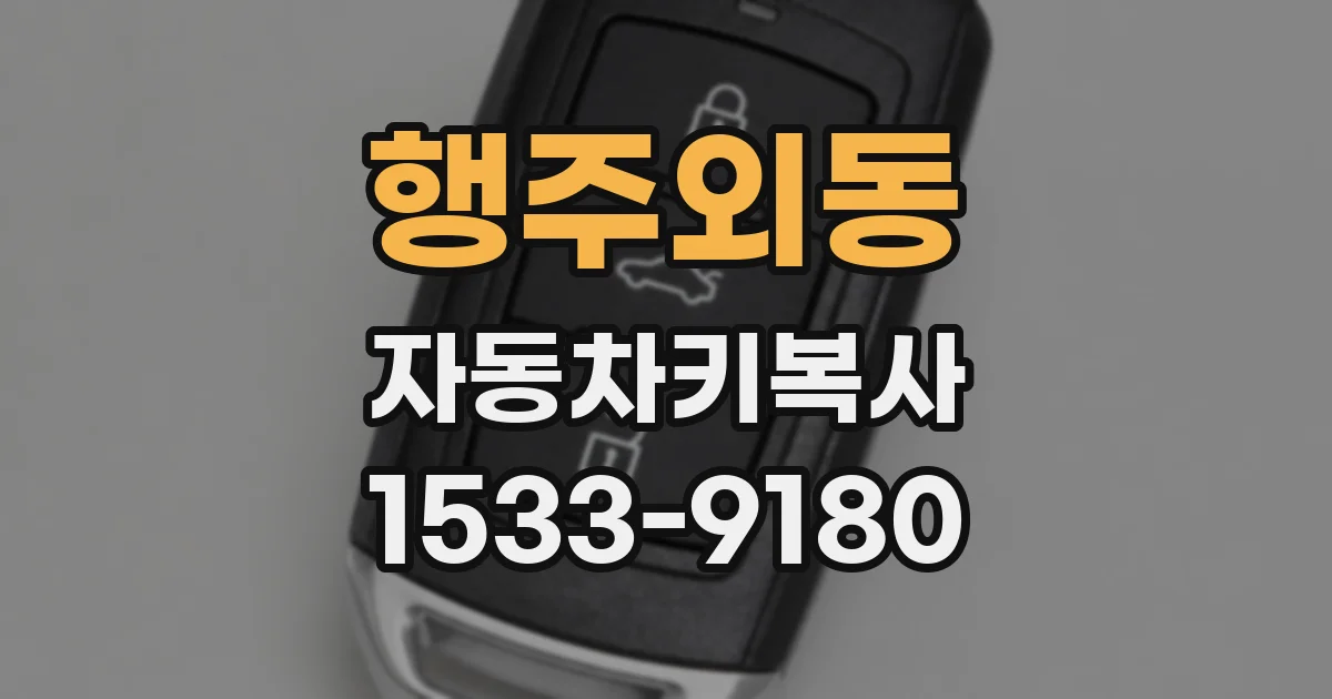 행주외동 자동차키복사