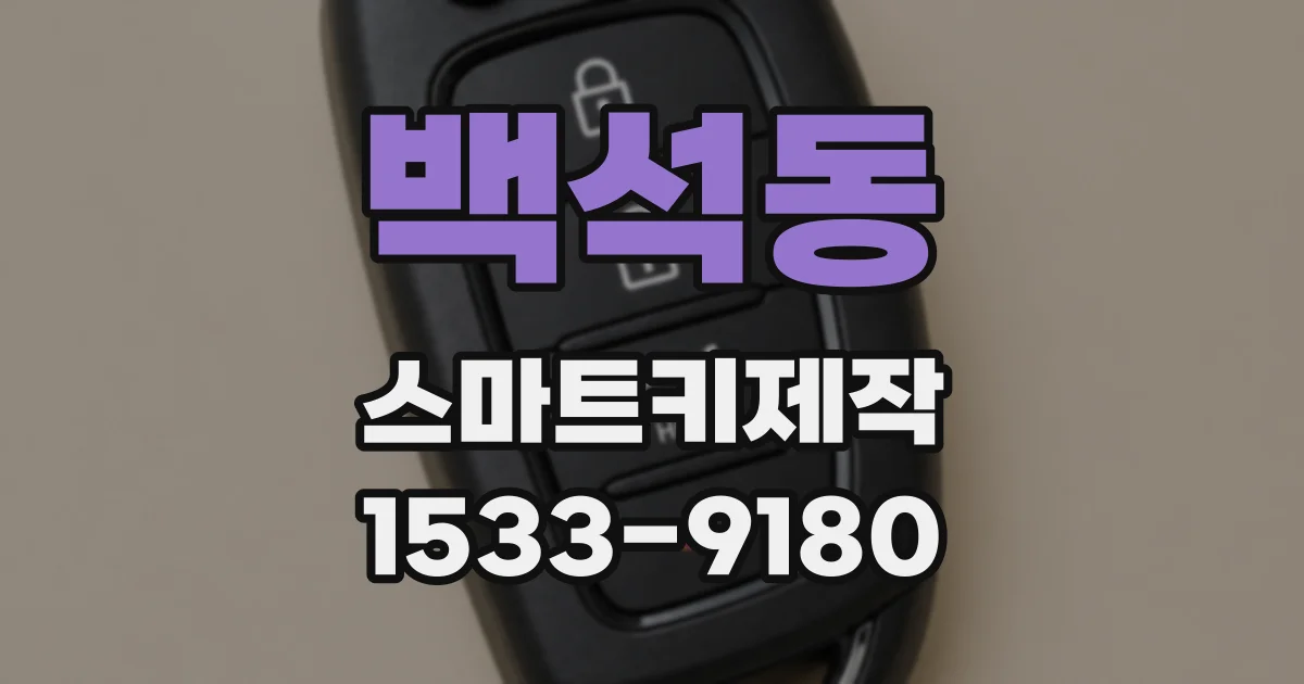 백석동 스마트키제작