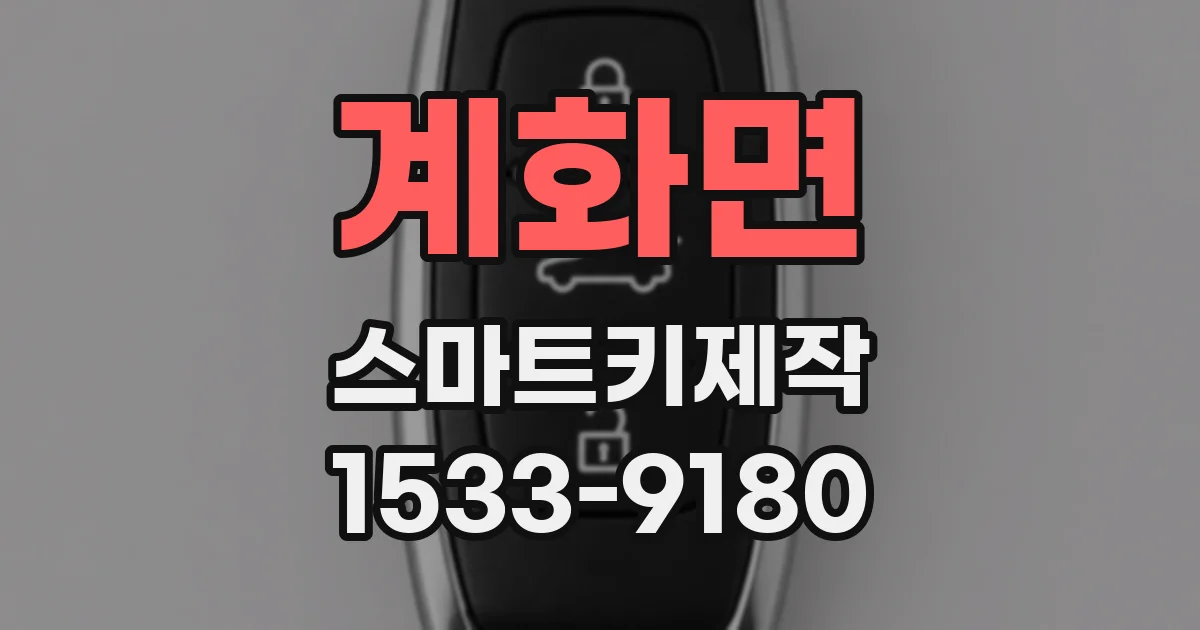 계화면 스마트키제작