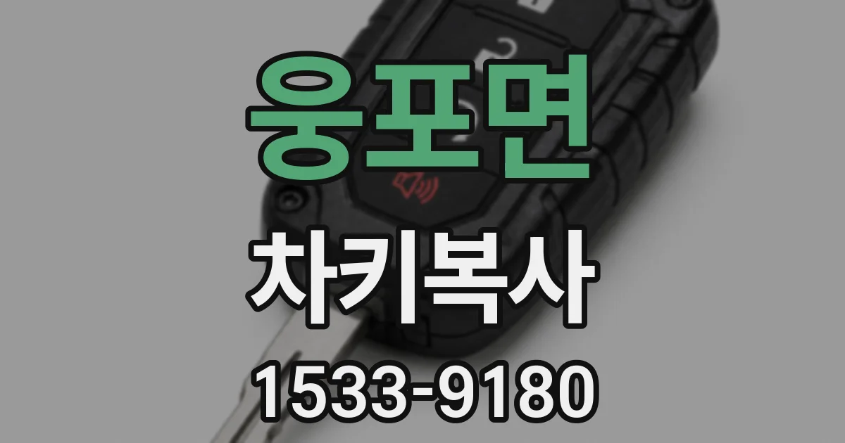 웅포면 차키복사
