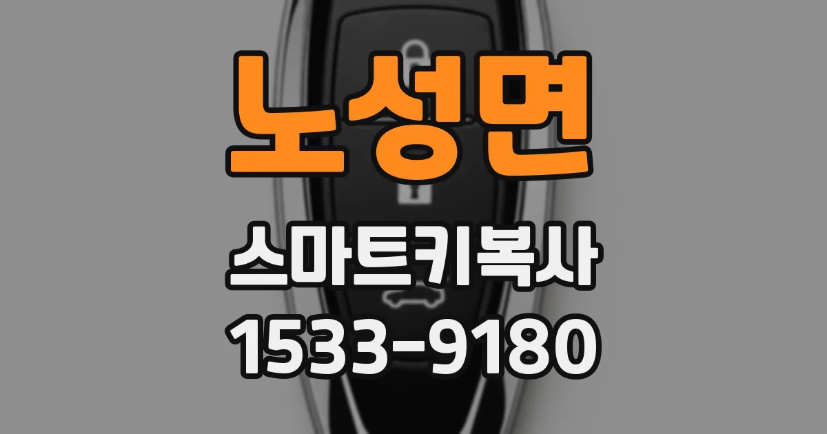 노성면 스마트키복사