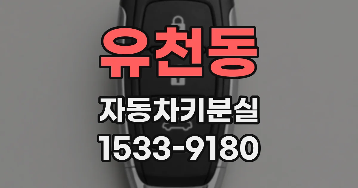 유천동 자동차키분실