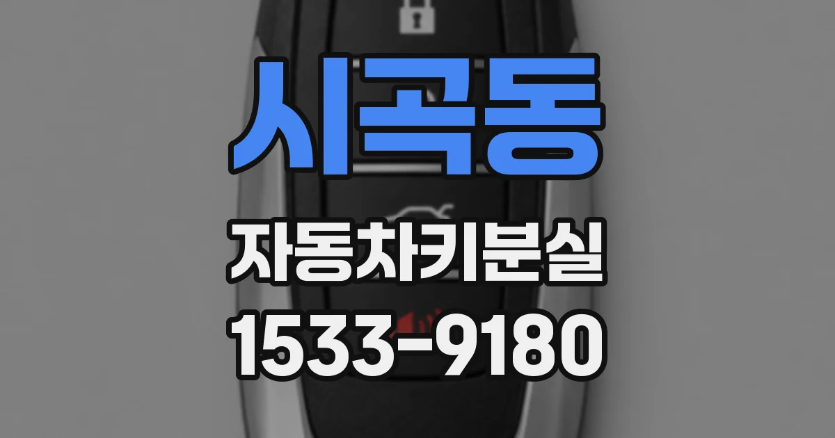시곡동 자동차키분실