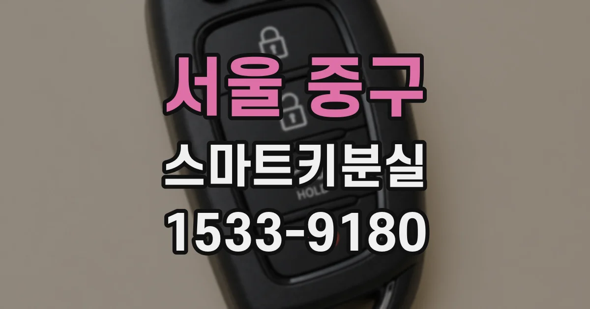 서울 중구 스마트키분실