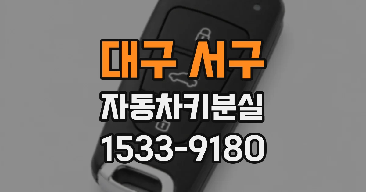 대구 서구 자동차키분실
