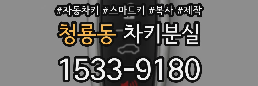 청룡동 차키분실