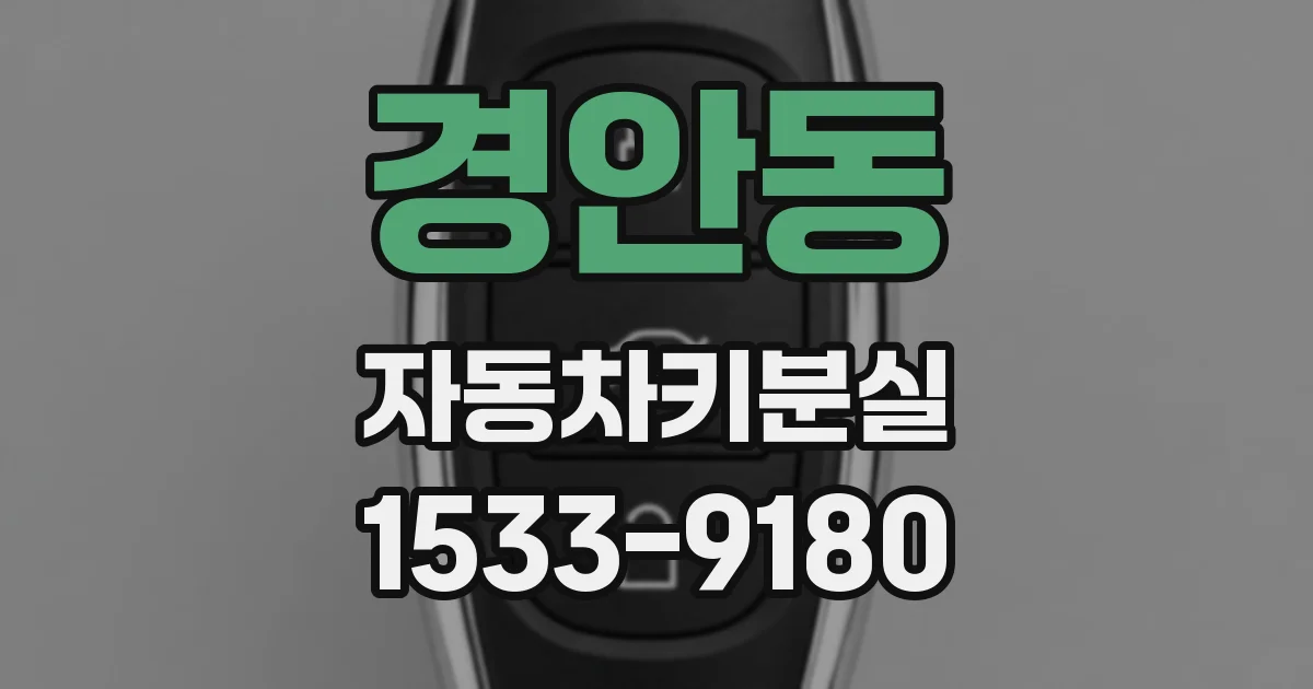 경안동 자동차키분실