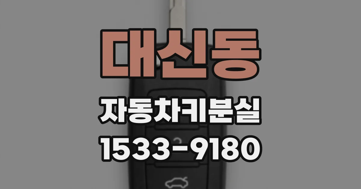 대신동 자동차키분실