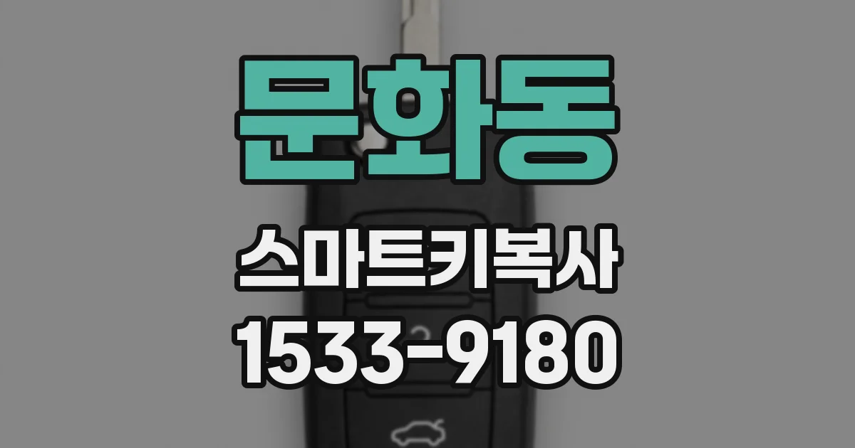 문화동 스마트키복사