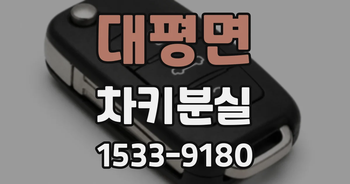 대평면 차키분실