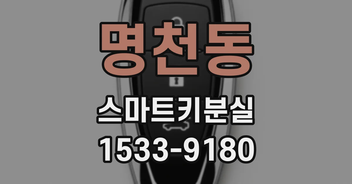 명천동 스마트키분실