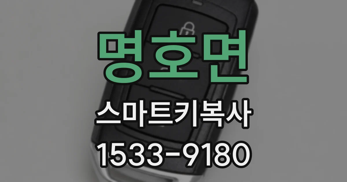 명호면 스마트키복사