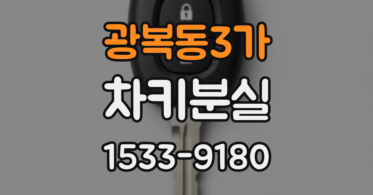 광복동3가 차키분실