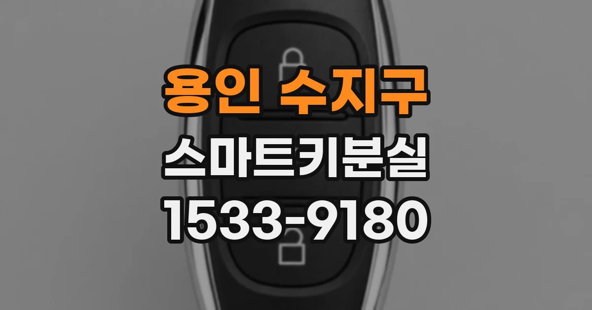 용인 수지구 스마트키분실