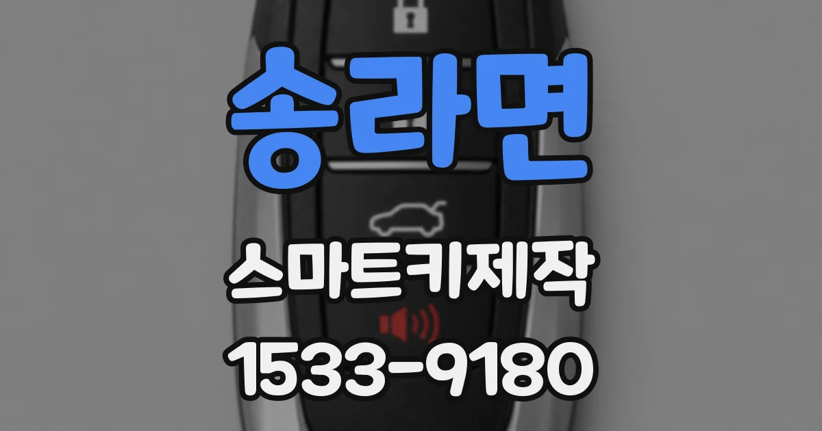 송라면 스마트키제작