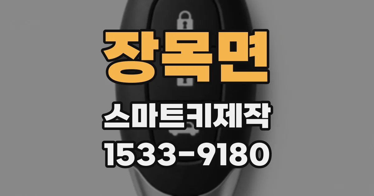 장목면 스마트키제작