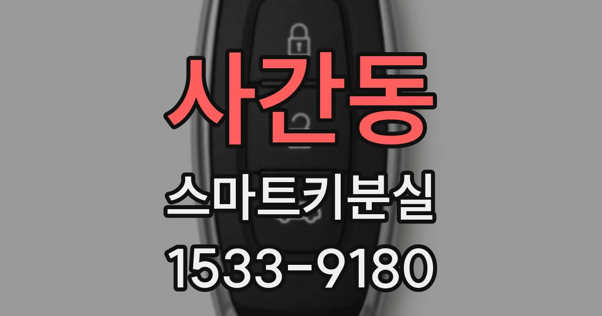 사간동 스마트키분실