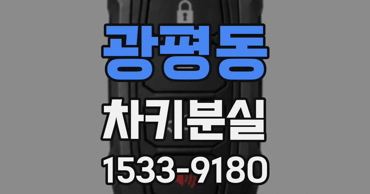 광평동 차키분실