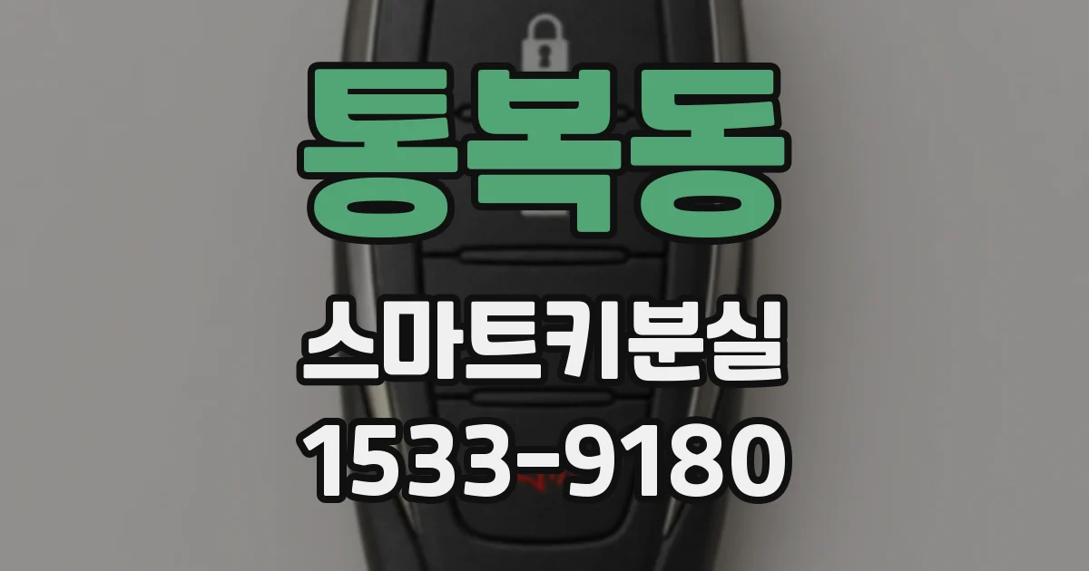 통복동 스마트키분실