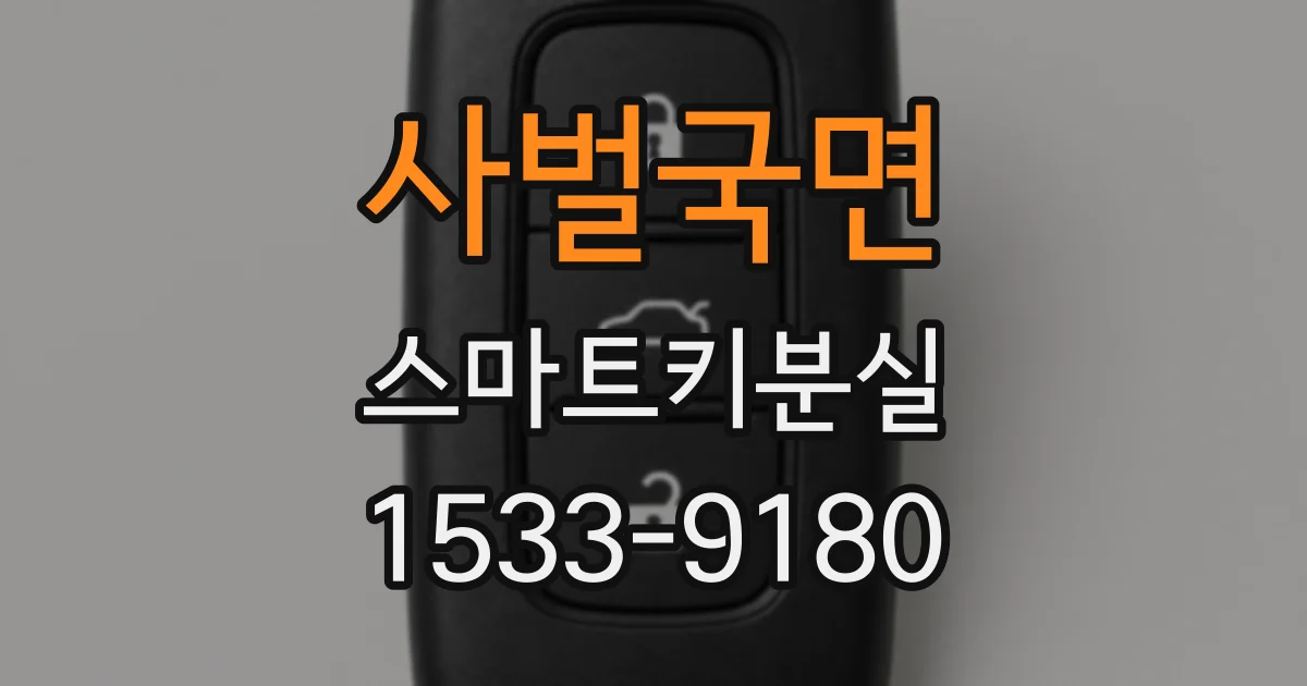사벌국면 스마트키분실
