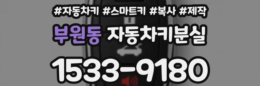 부원동 자동차키분실