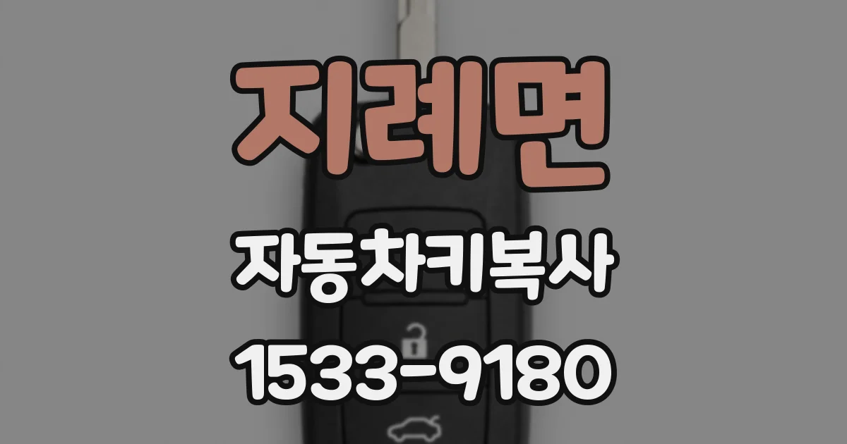 지례면 자동차키복사