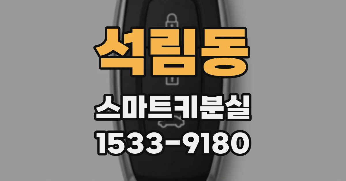 석림동 스마트키분실