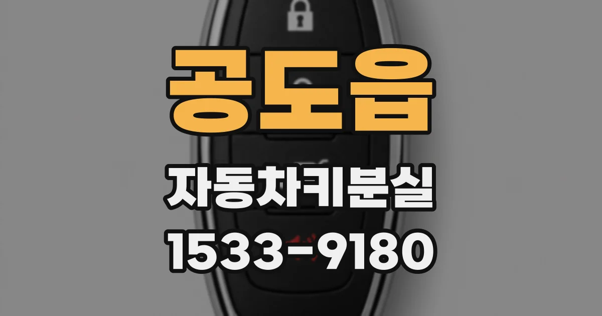 공도읍 자동차키분실