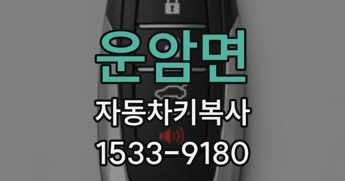 운암면 자동차키복사