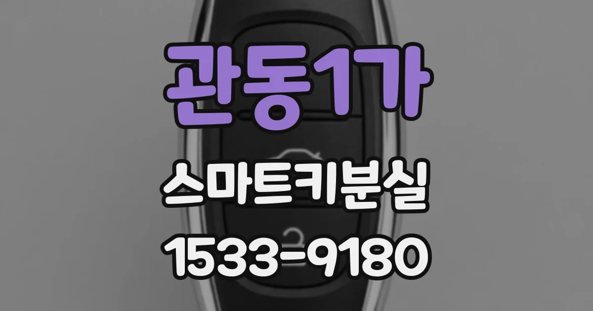 관동1가 스마트키분실