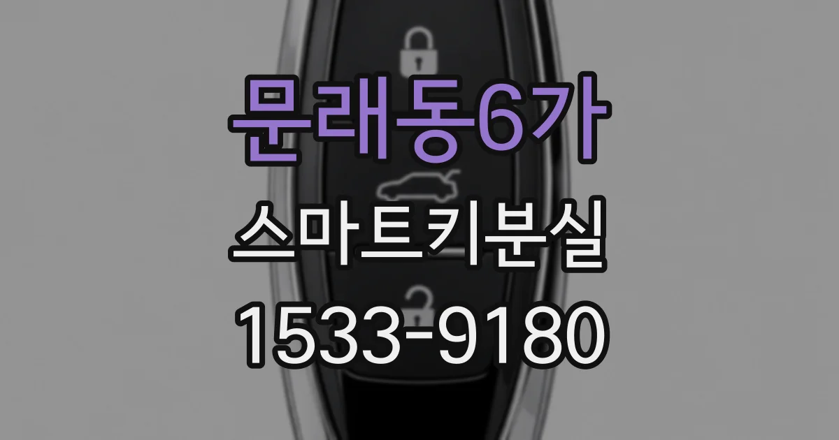 문래동6가 스마트키분실