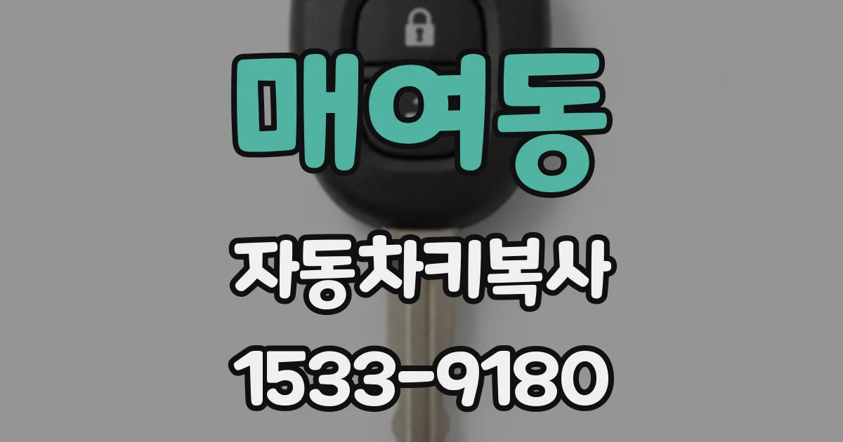 매여동 자동차키복사