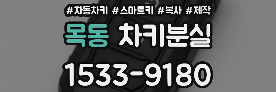 목동 차키분실