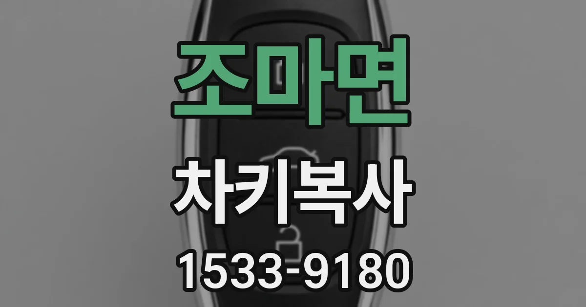 조마면 차키복사