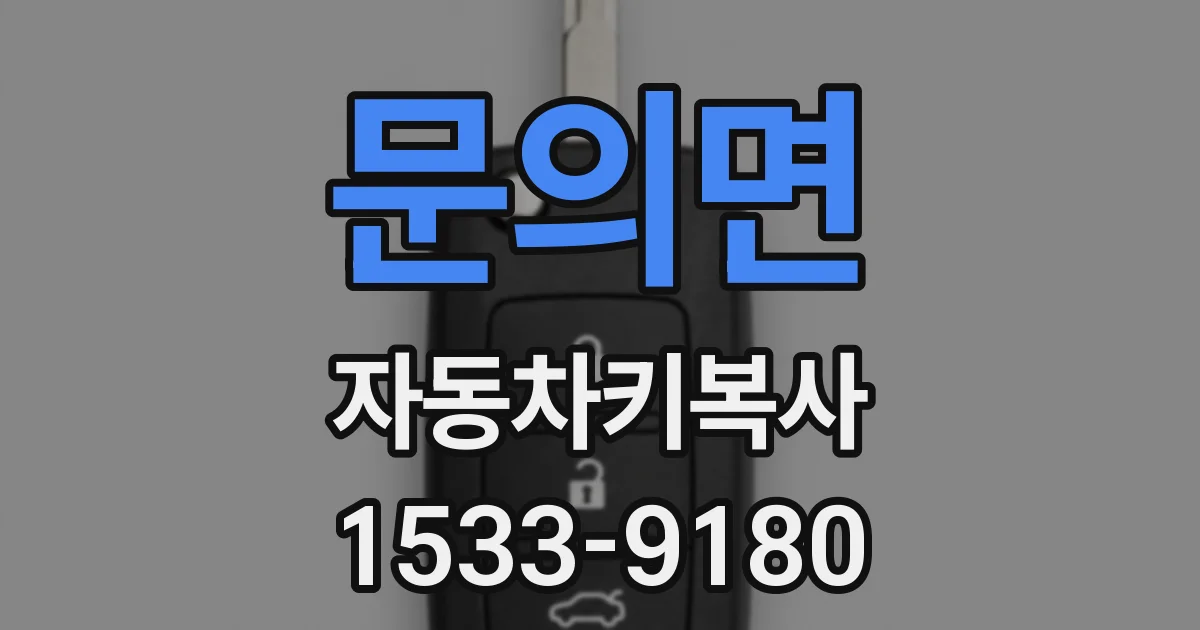 문의면 자동차키복사