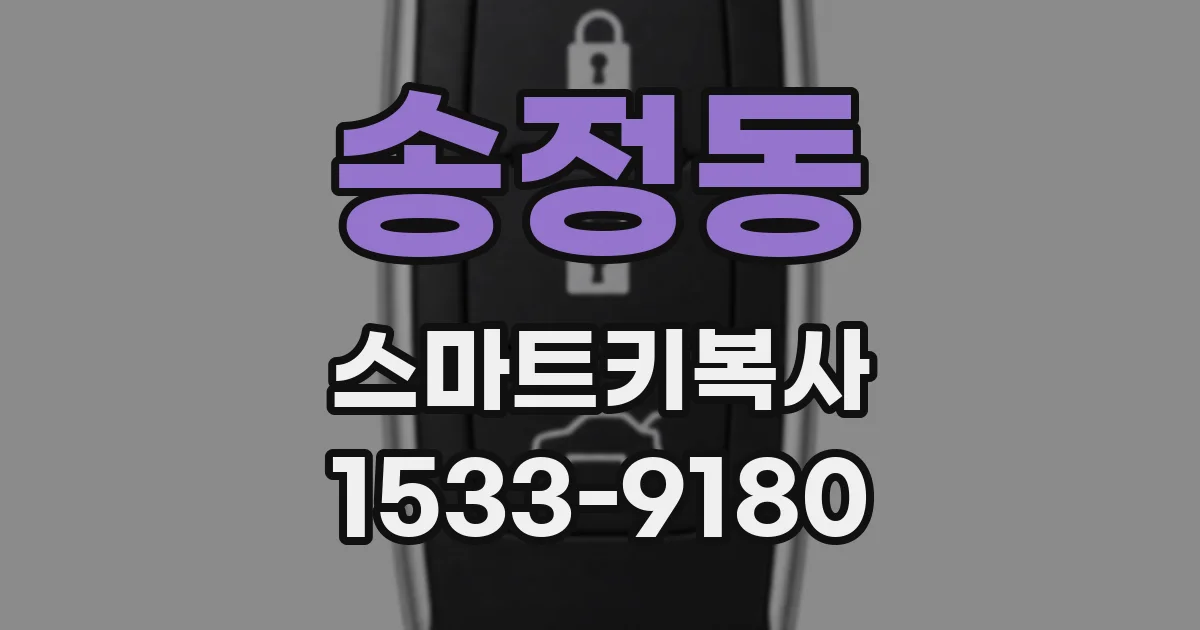 송정동 스마트키복사