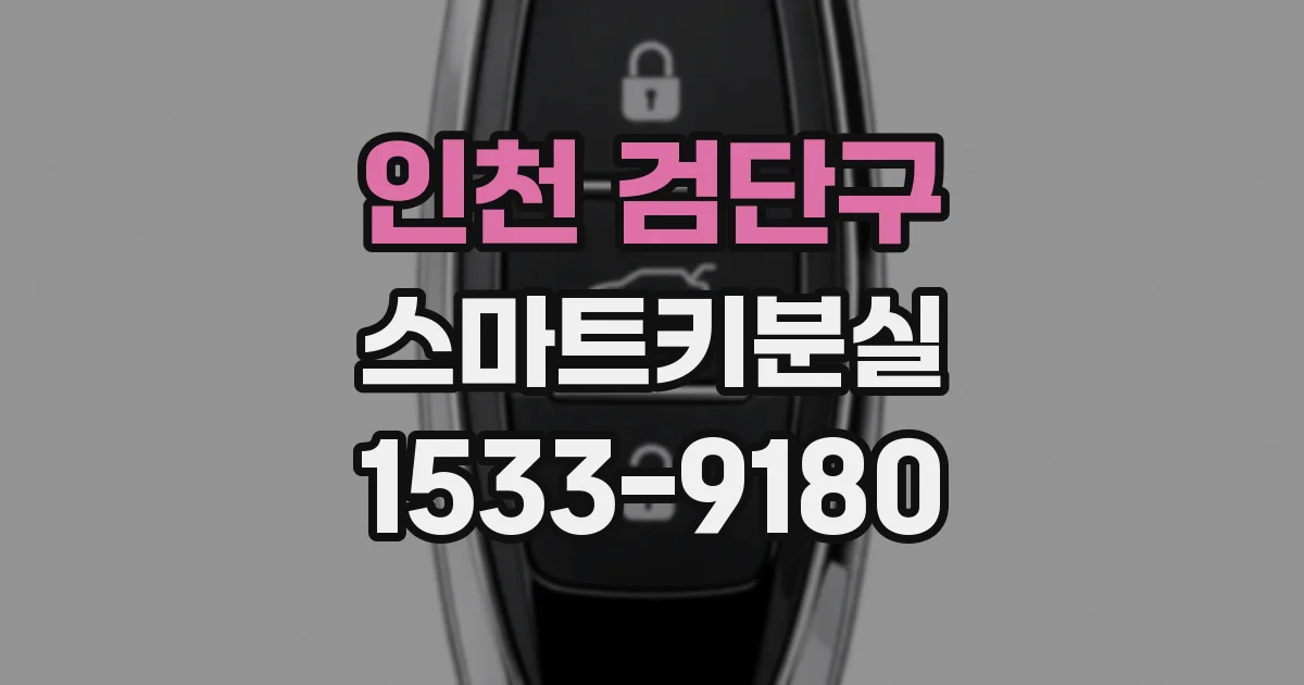 인천 검단구 스마트키분실