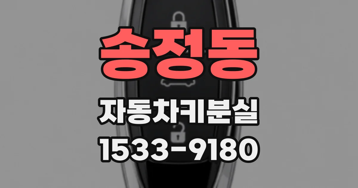 송정동 자동차키분실