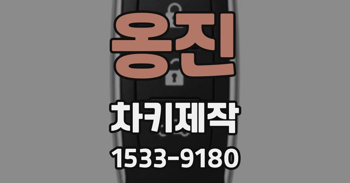 옹진 차키제작