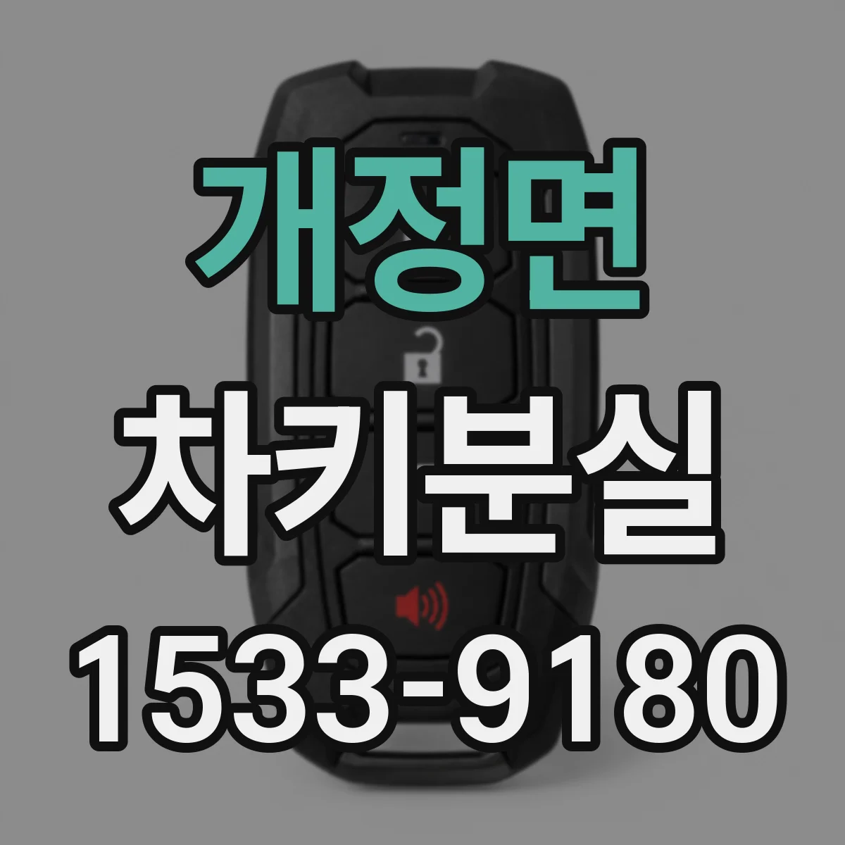 개정면 차키분실