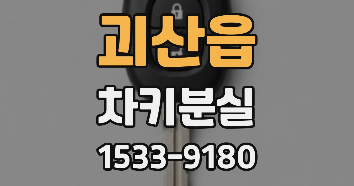 괴산읍 차키분실