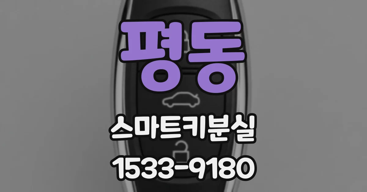 평동 스마트키분실