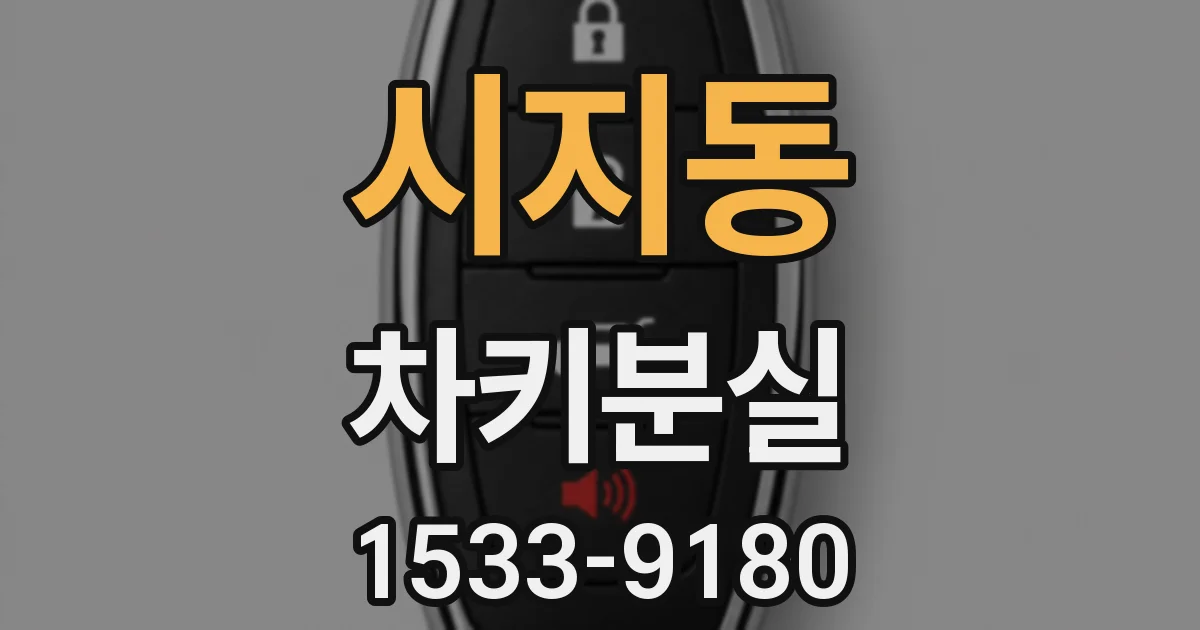 시지동 차키분실
